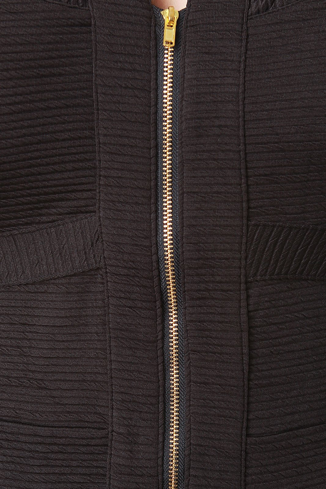 Illusion Stripe Zip Up Sleeveless Strappy Sheath Dress