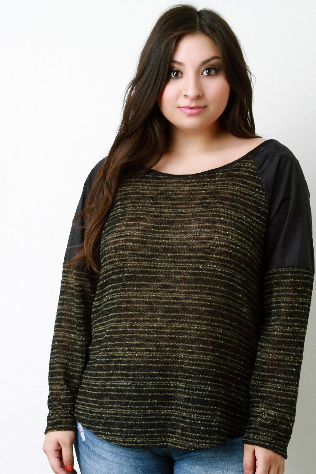 Brush Your Suede Shoulders Off Long Sleeve Top
