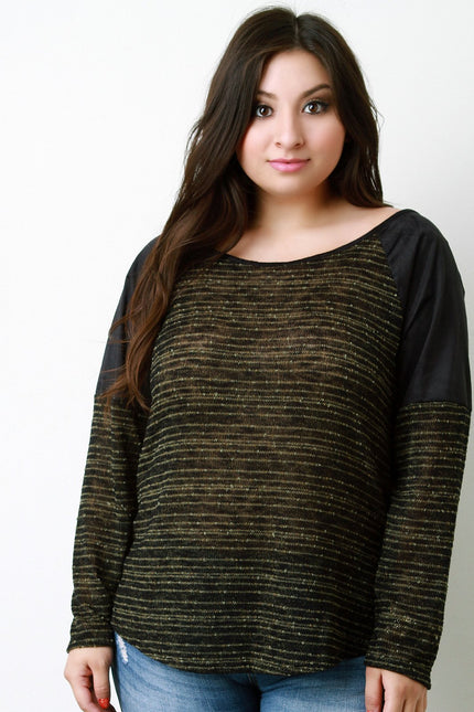 Brush Your Suede Shoulders Off Long Sleeve Top