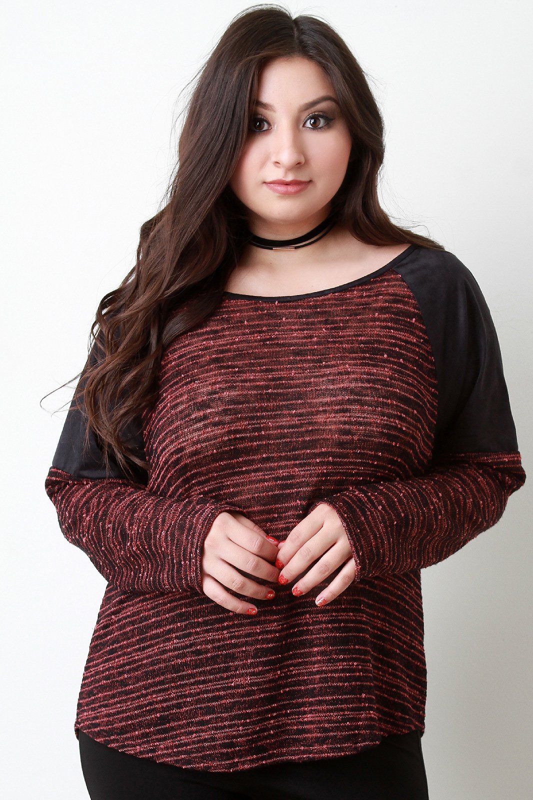 Brush Your Suede Shoulders Off Long Sleeve Top