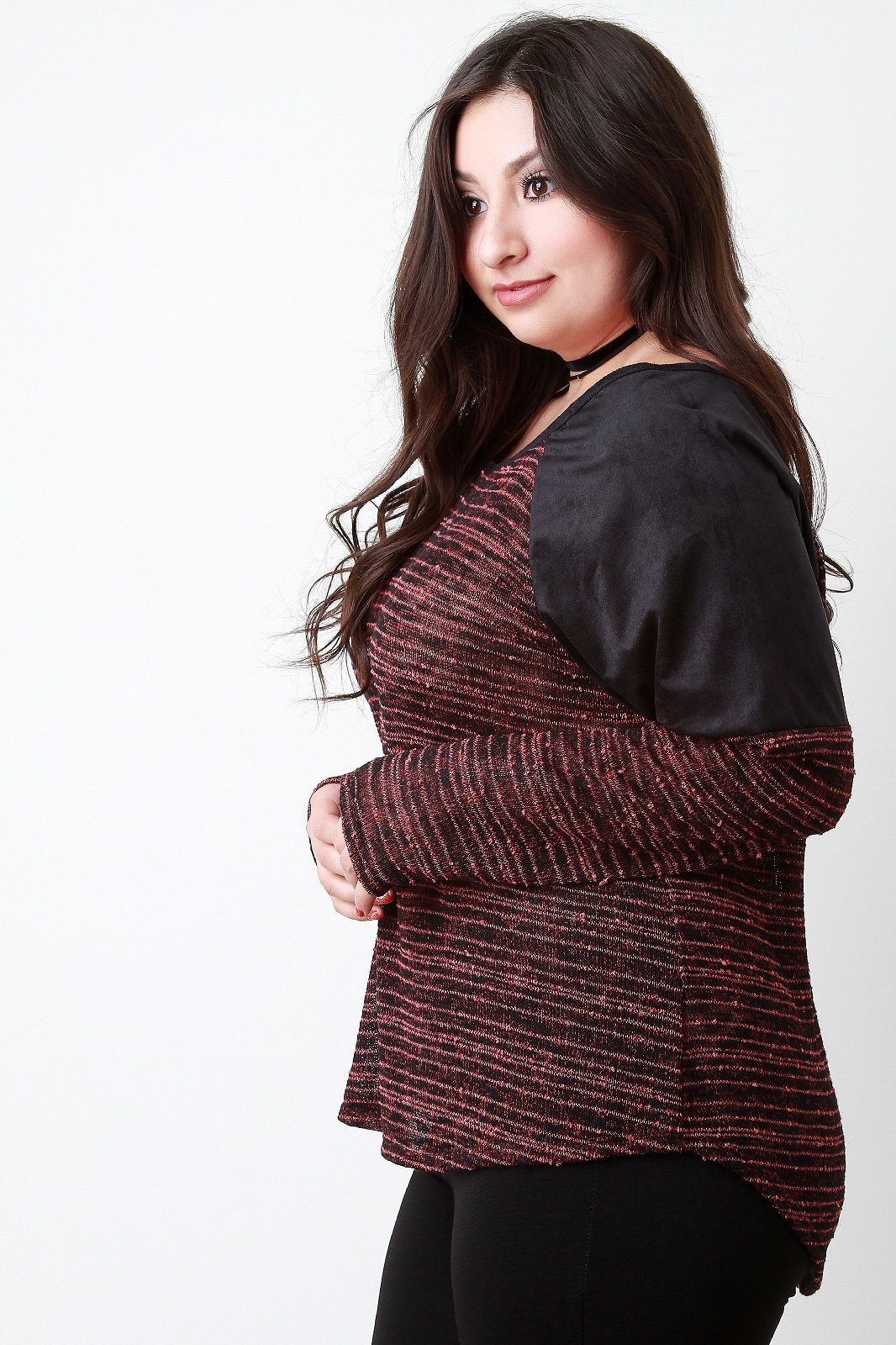 Brush Your Suede Shoulders Off Long Sleeve Top