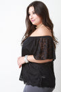 Floral Lace Bardot Top