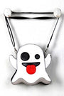 Ghost Emoji Novelty Crossbody Bag