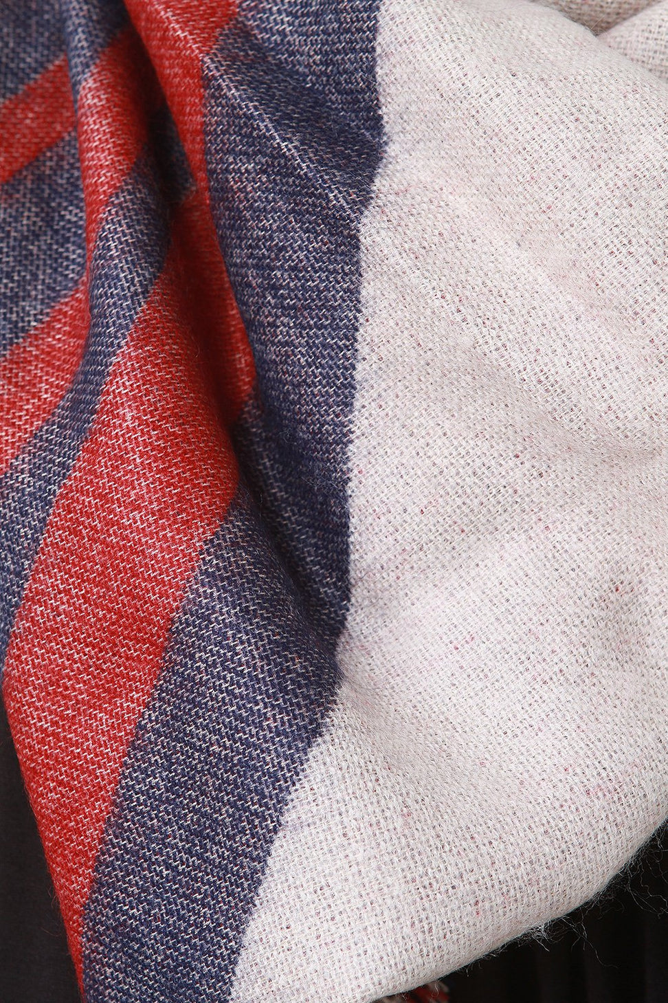 Geo Pattern Woven Square Frayed Scarf - NoveltyOne