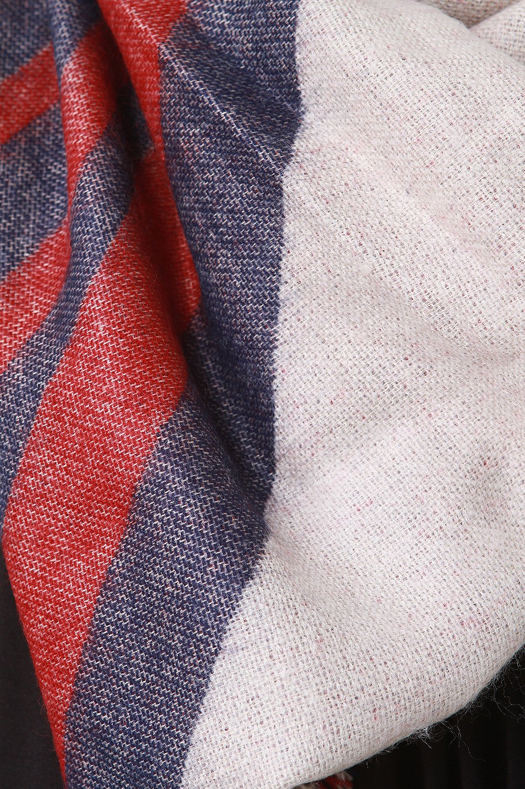 Geo Pattern Woven Square Frayed Scarf - NoveltyOne