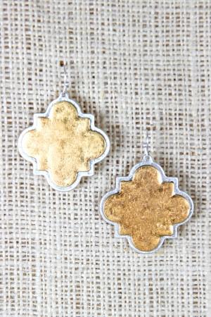 Lucky Charm Plate Dangle Earrings