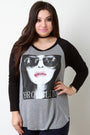 Brooklyn Girl Long Sleeve Baseball Tee