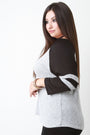 Contrast Knits Baseball Tee