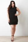 Rope Me In Lace Mini Dress