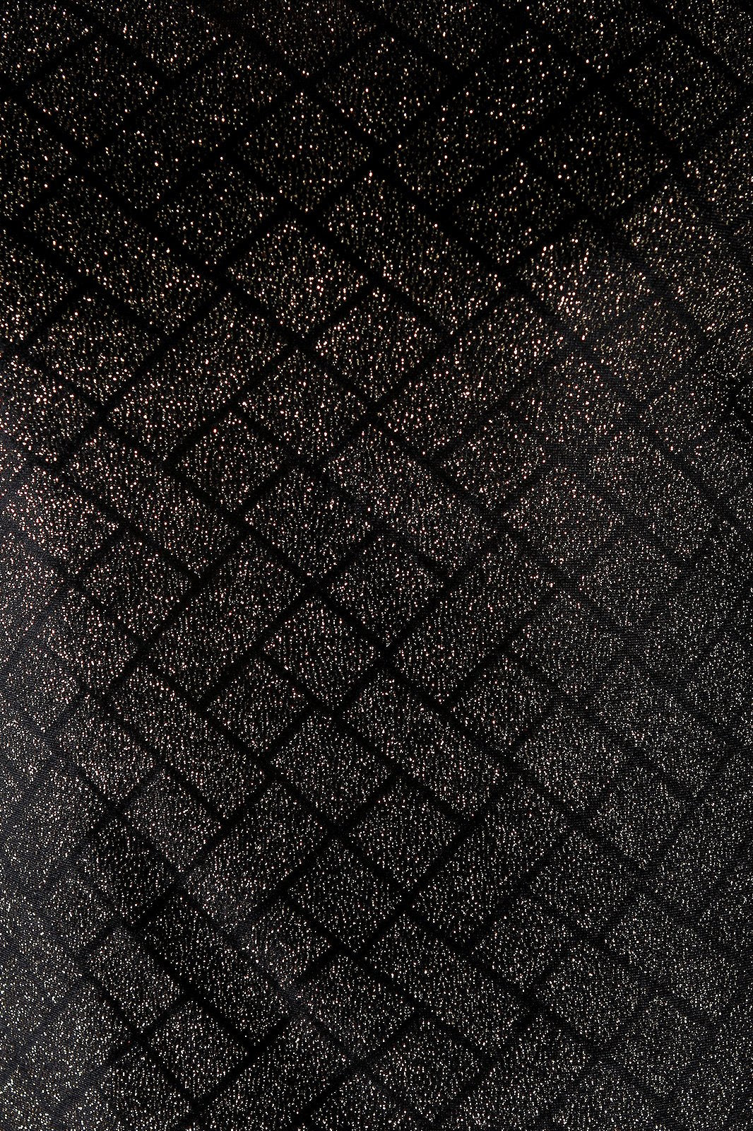 Velvet Geo Glitter Puff Long Sleeves Dress