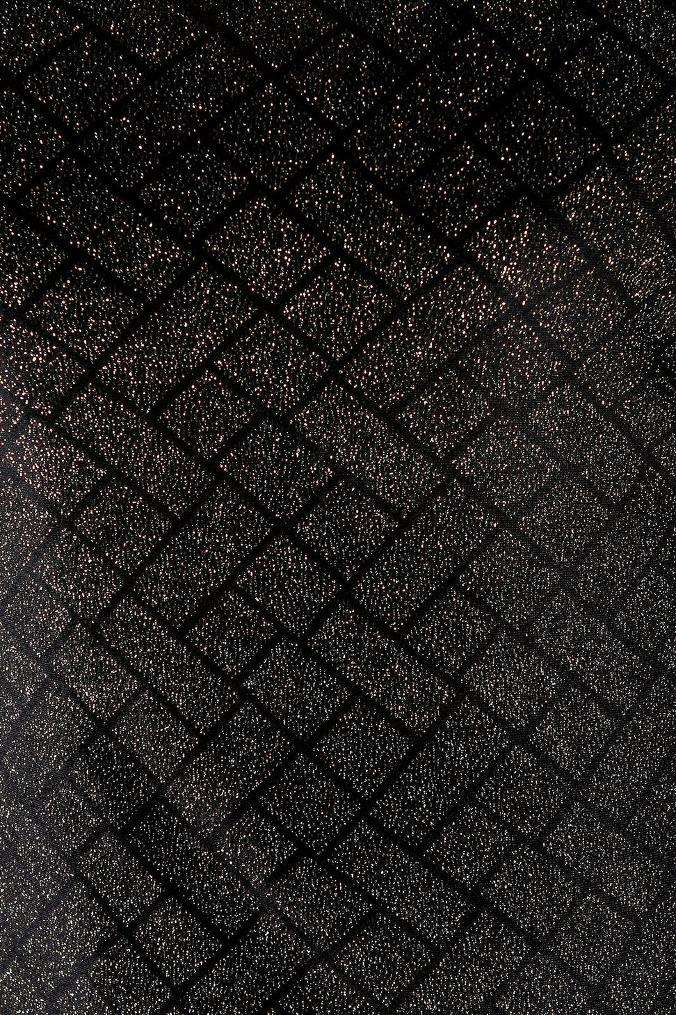 Velvet Geo Glitter Puff Long Sleeves Dress