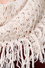 Loose Knit Fringe Hem Infinity Scarf - NoveltyOne