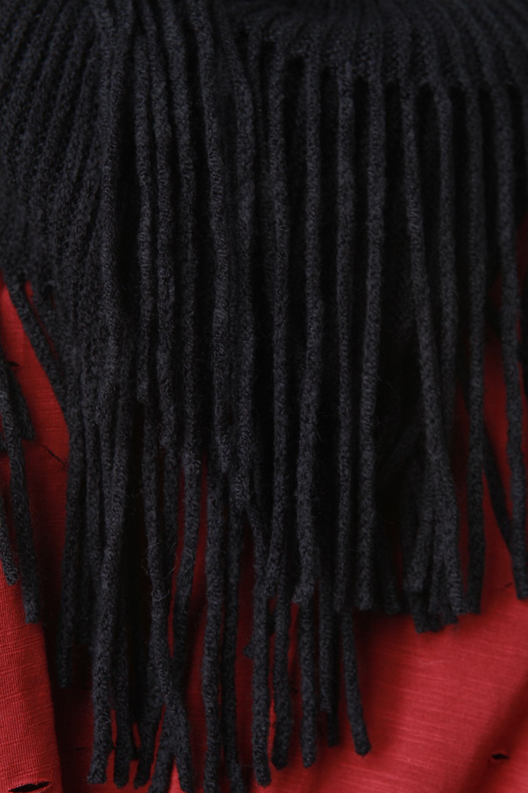 Fringe Hem Rib Knit Circle Scarf - NoveltyOne