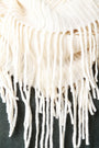 Fringe Hem Rib Knit Circle Scarf - NoveltyOne
