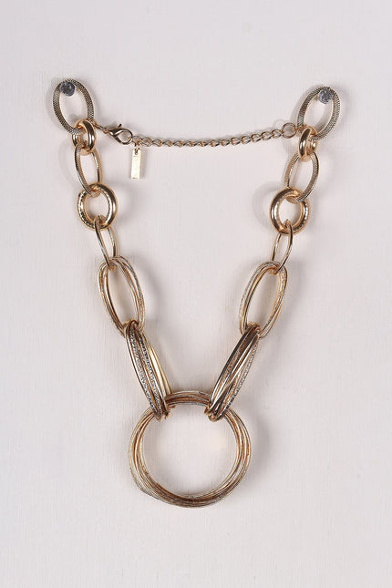 Statement Chain Link Necklace Set