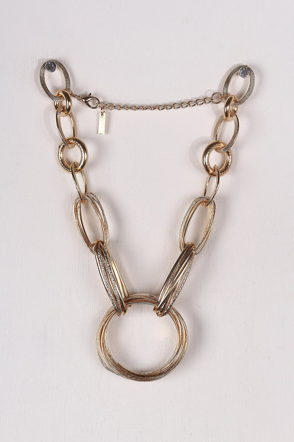 Statement Chain Link Necklace Set