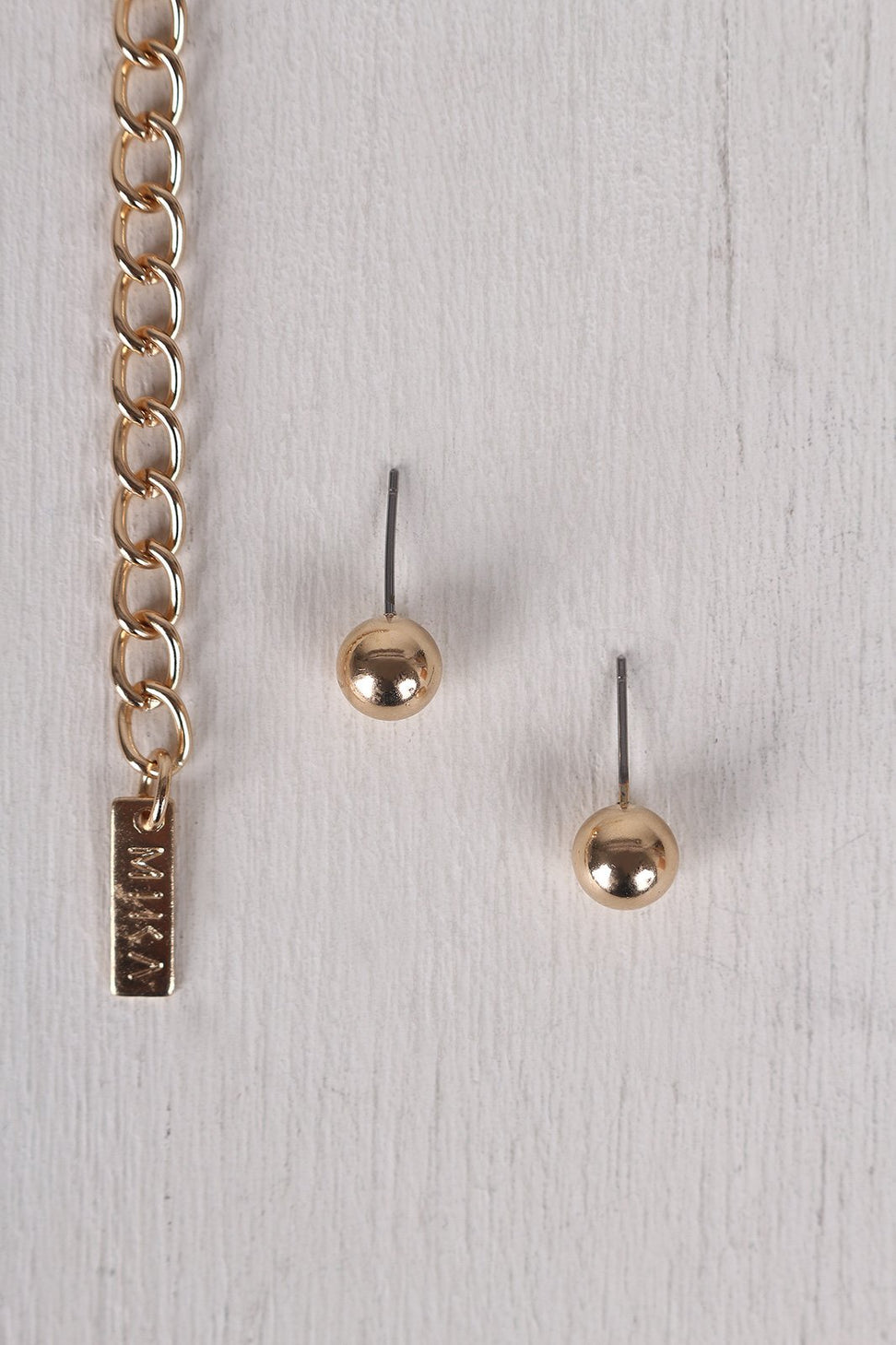 Statement Chain Link Necklace Set