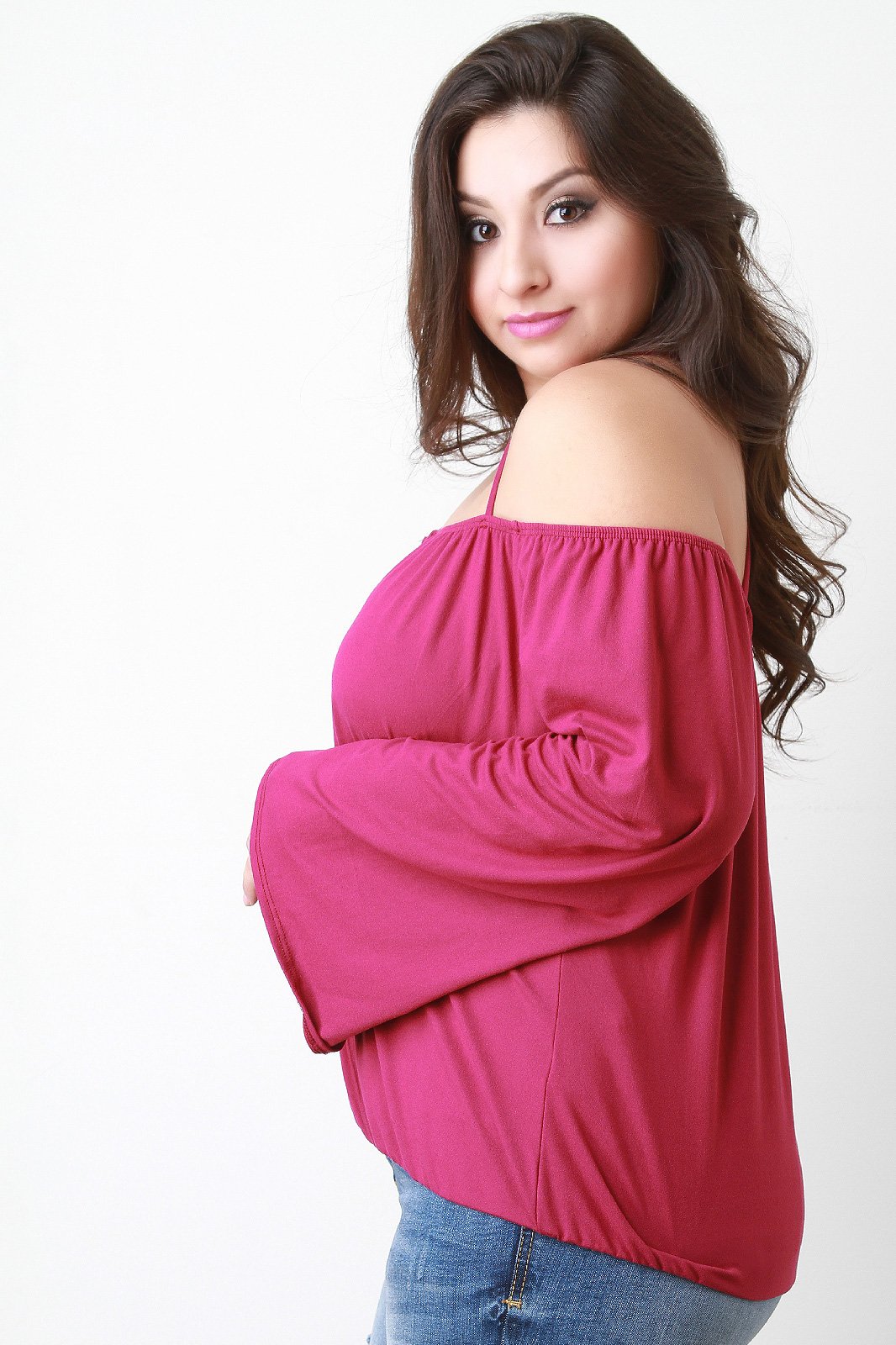 Surplice Spaghetti Strap Bardot Top