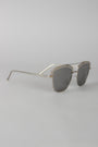 Textured Semi Rimless Wire Frame Sunglasses