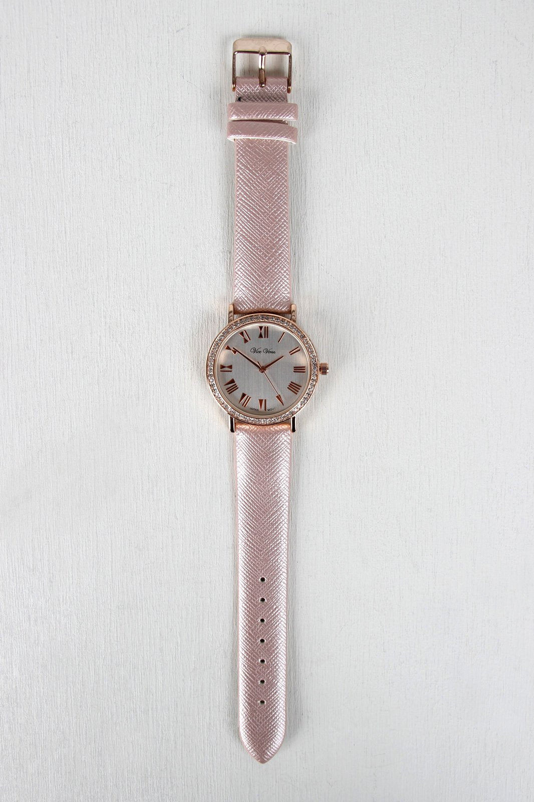 Glitz And Glam Vegan Leather Watch
