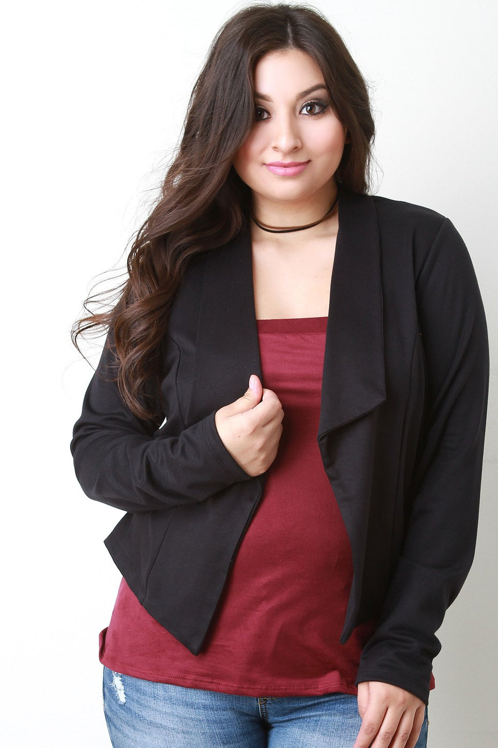 Flap Collar Blazer Jacket - NoveltyOne