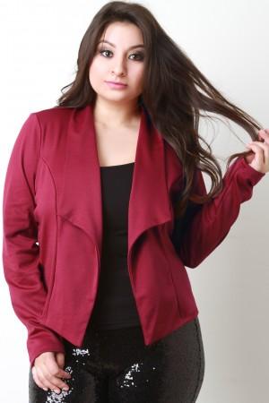 Flap Collar Blazer Jacket - NoveltyOne