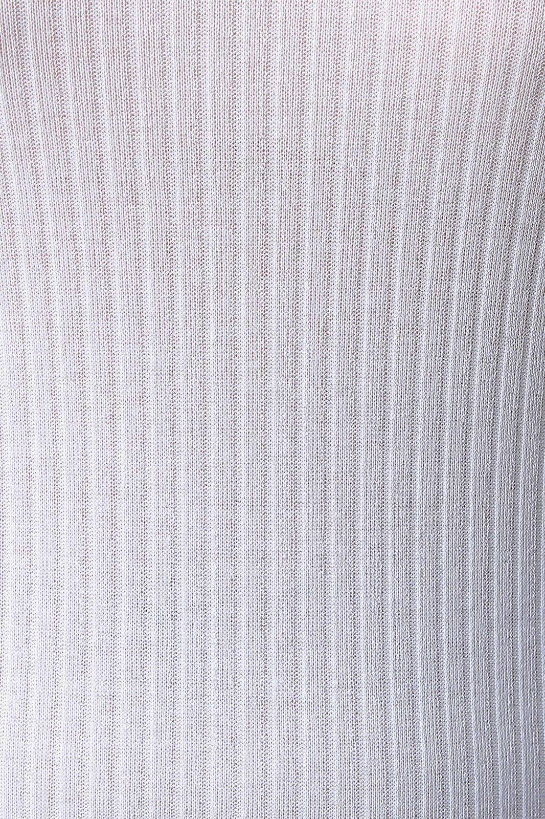 Rib Knit Mock Neck Keyhole Long Sleeve Dress