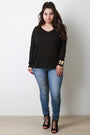 Knitted Drop Shoulder Loose Sweater
