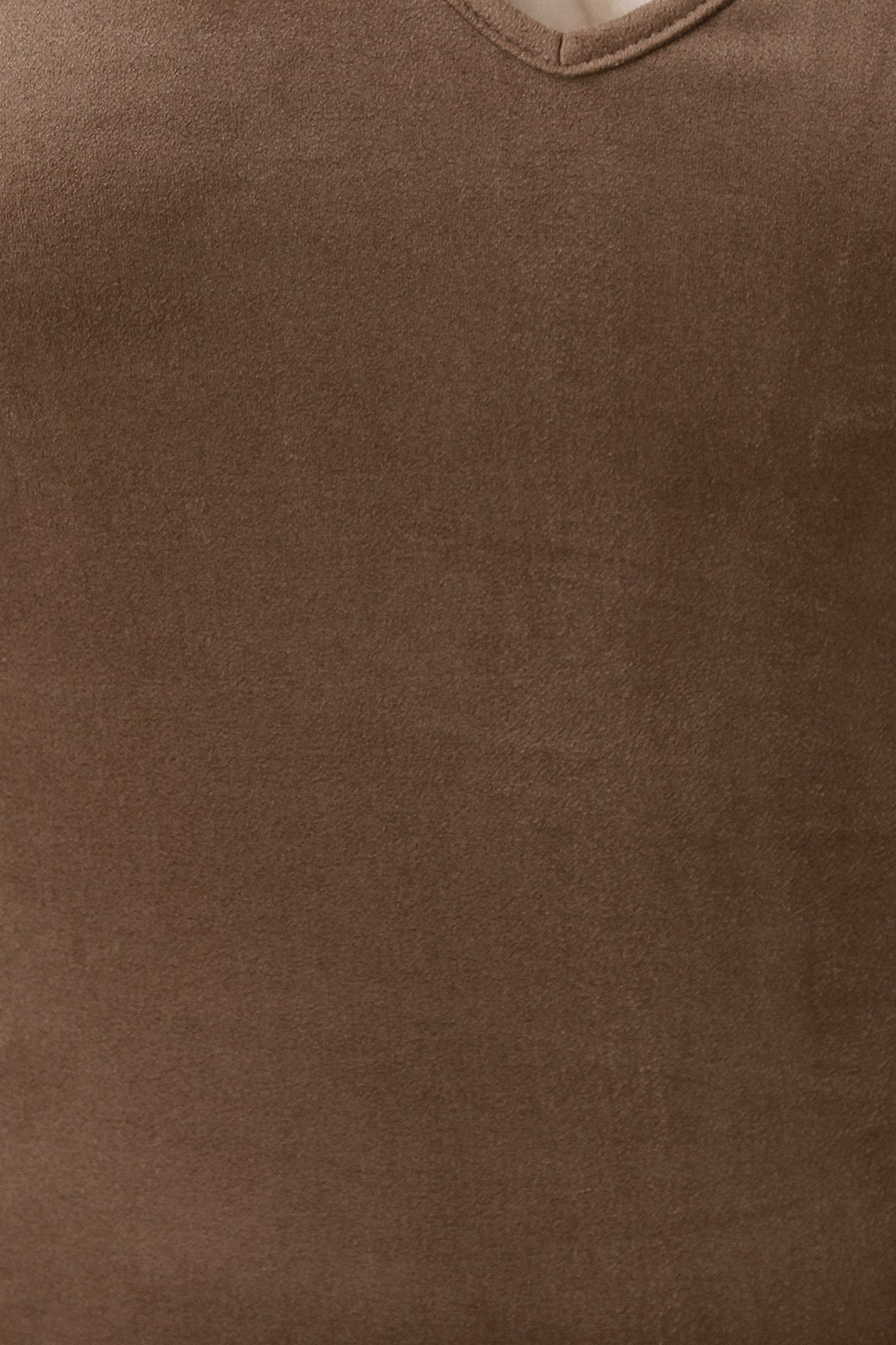 Crisscross V Neck Suede Bodycon Cami Dress