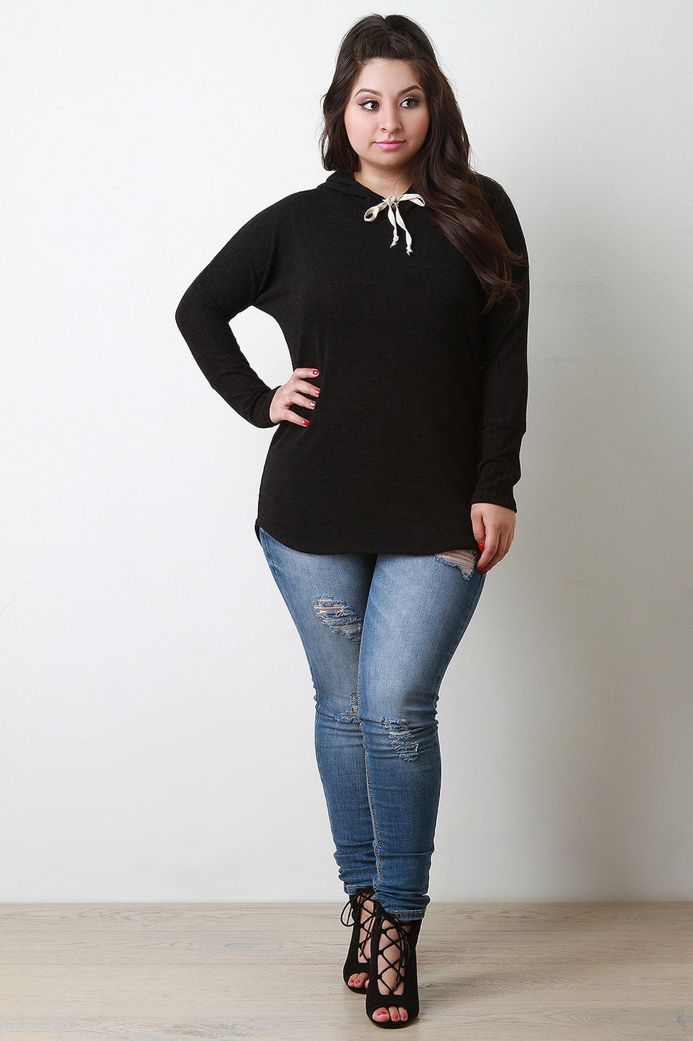 Hooded Long Sleeves Top