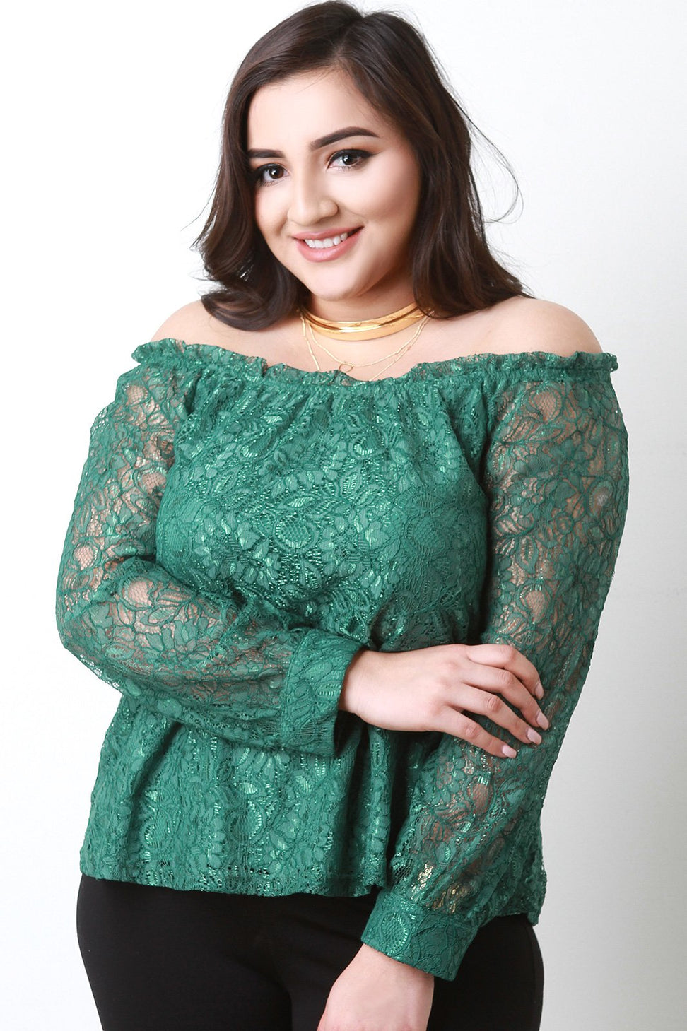 Off The Shoulder Lace Top