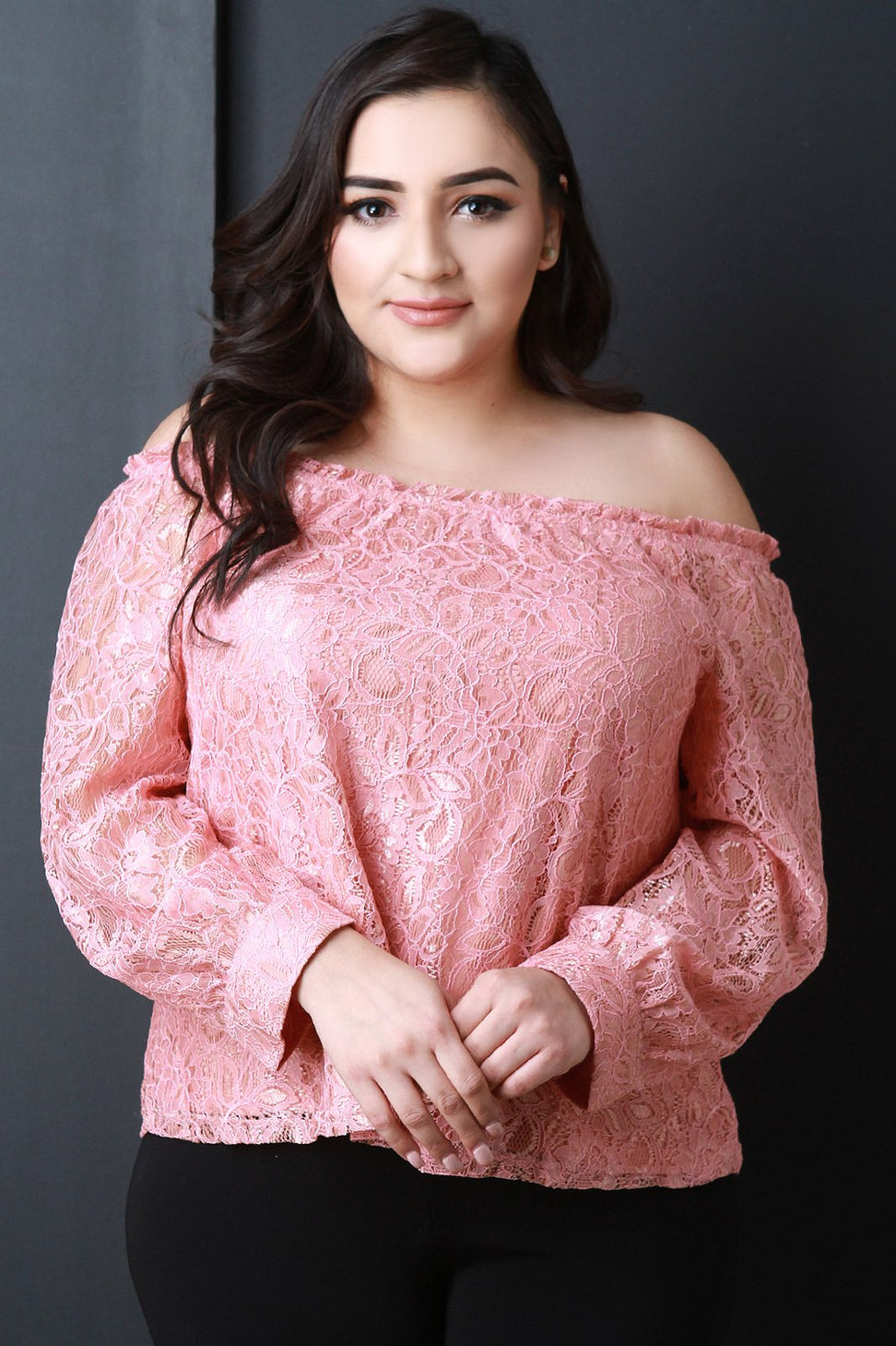 Off The Shoulder Lace Top