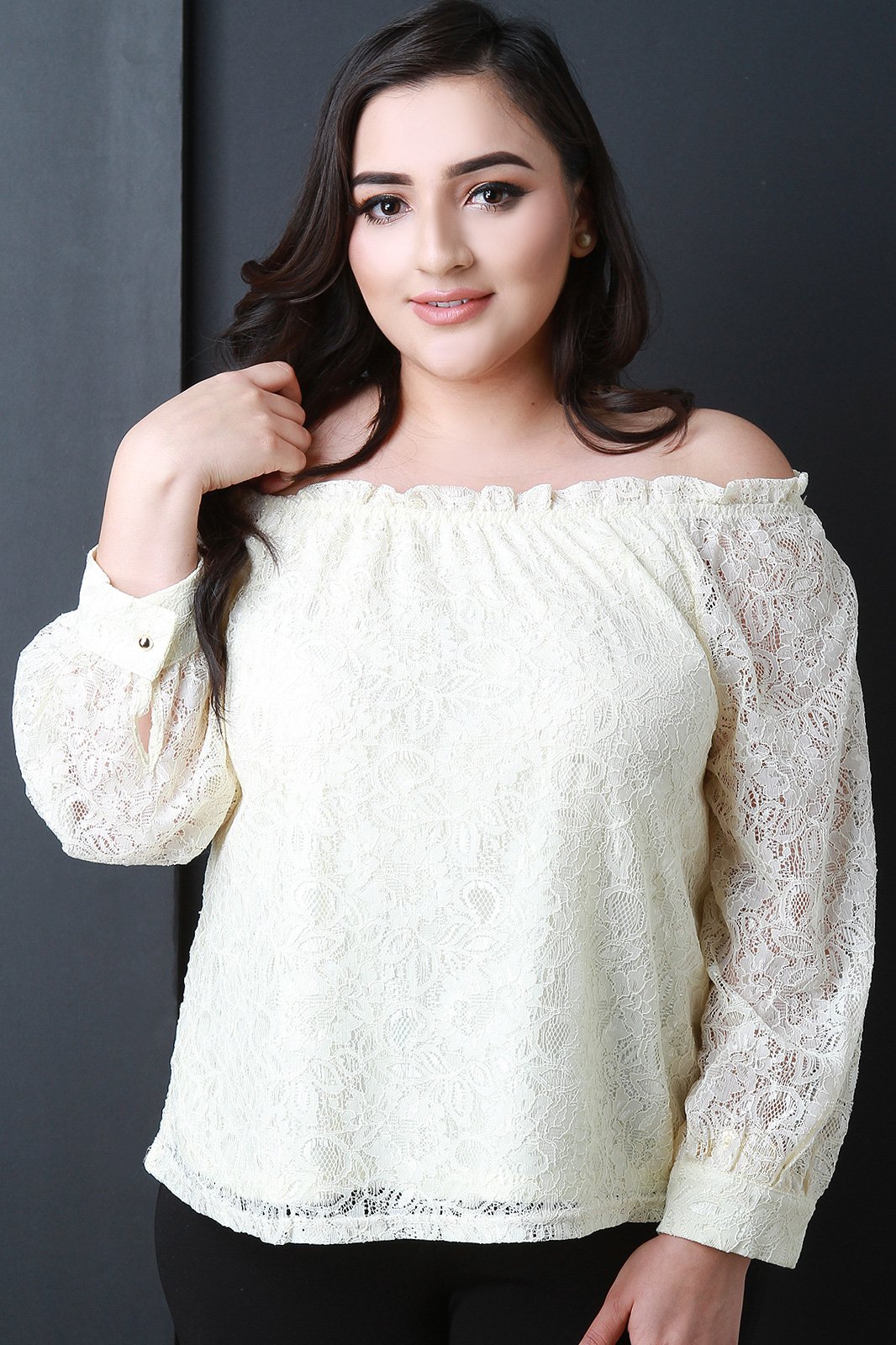 Off The Shoulder Lace Top