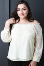Off The Shoulder Lace Top