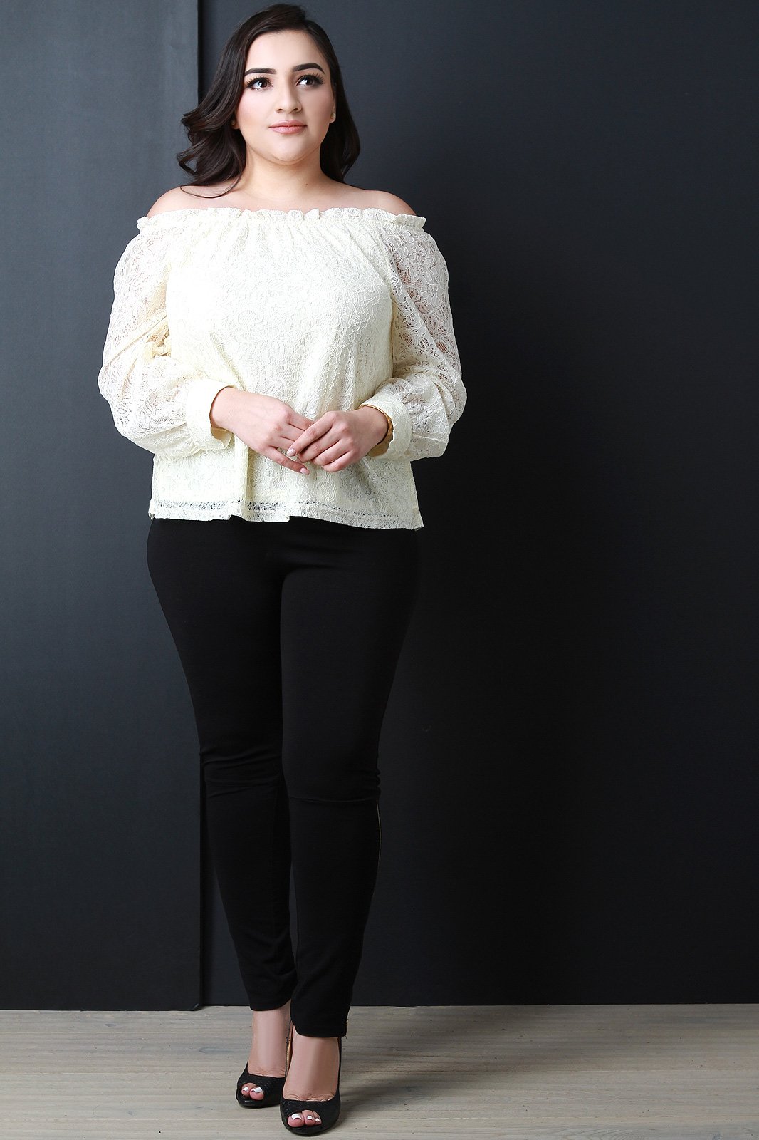 Off The Shoulder Lace Top