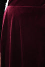 Velvet A-Line Midi Skirt