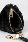 Faux Fur Pyramid Key Chain
