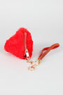 Faux Fur Pyramid Key Chain