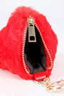 Faux Fur Pyramid Key Chain