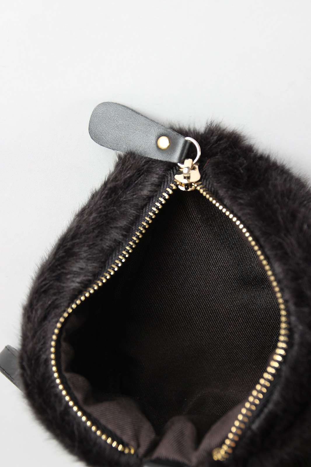 Faux Fur Pyramid Wristlet
