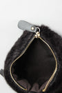 Faux Fur Pyramid Wristlet