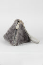 Faux Fur Pyramid Wristlet
