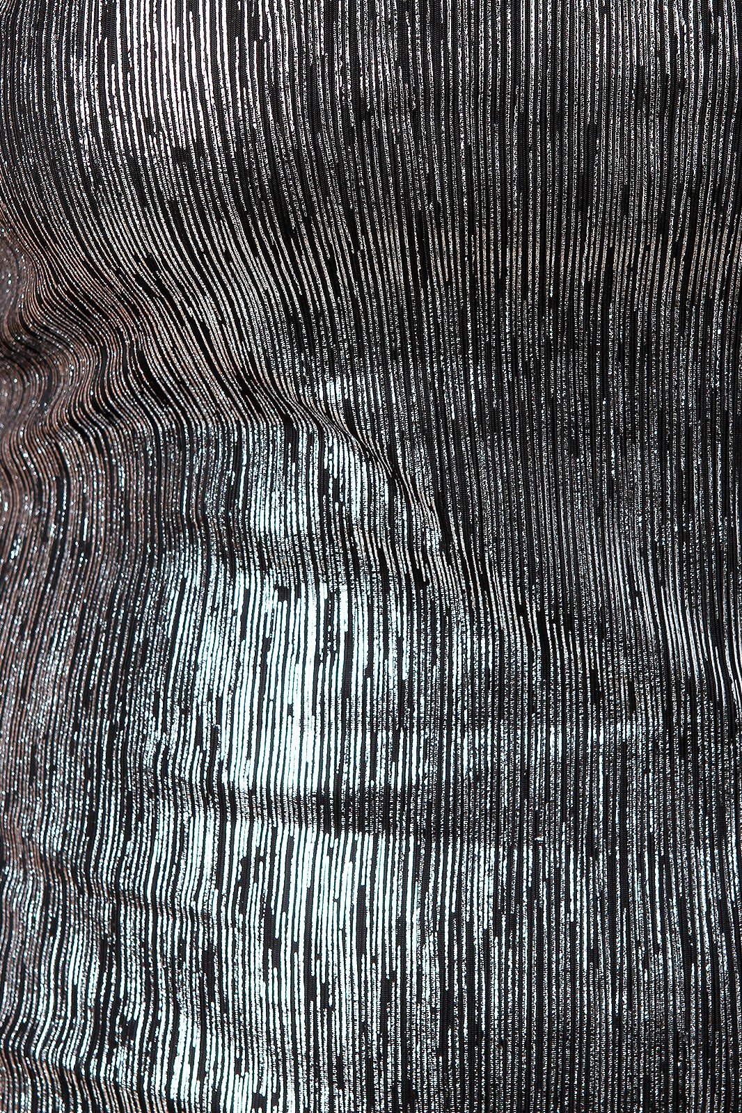 Metallic Streaks Deep V Bodycon Dress