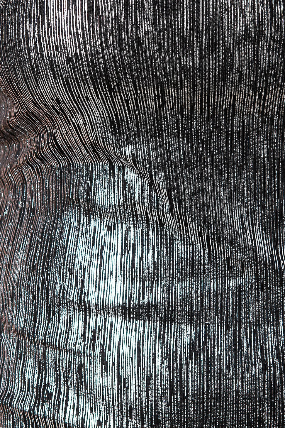 Metallic Streaks Deep V Bodycon Dress