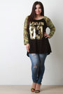 Flawless Camouflage Raglan Top - NoveltyOne
