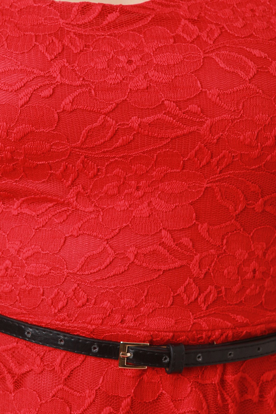 Cap Sleeve High Low Hem Lace Skater Dress