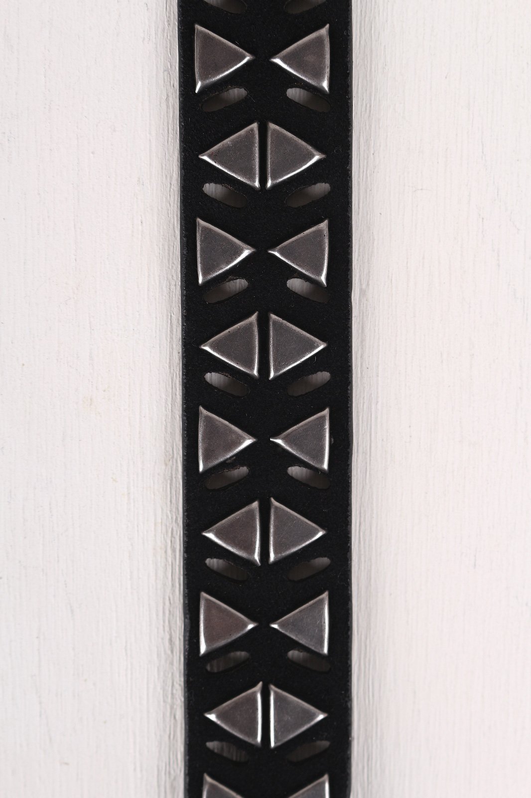 Triangles and Cut Outs Vegan Suede Belt