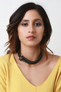 Off Center Wrapped Cord Choker - NoveltyOne