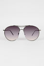 Long Semi Framed Wire Aviator Sunglasses - NoveltyOne