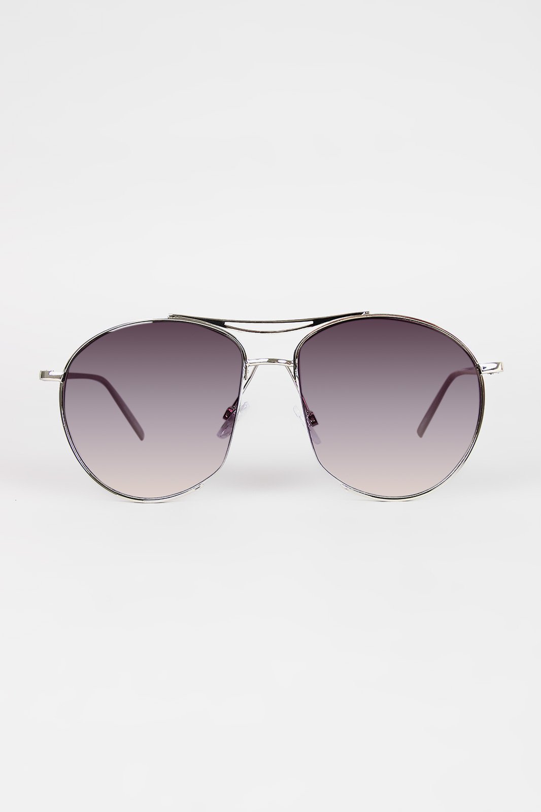 Long Semi Framed Wire Aviator Sunglasses